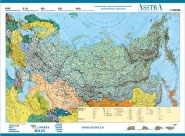 Wandkarte Russland und Anrainerstaaten (GUS)