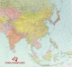 Wandkarte Asien