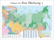 Postleitzahlenkarte Russland und osteuropäische Staaten