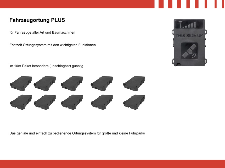 Echtzeit-Ortung PLUS 10er Paket