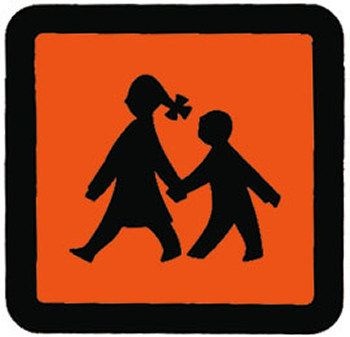 Schulbus-Magnetschild XS