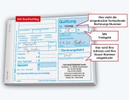 Taxi-Quittungen mit eigenem Firmeneindruck