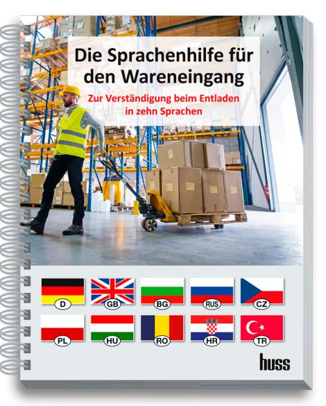 Die Sprachenhilfe für den Wareneingang