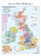 Postleitzahlenkarte Großbritannien