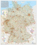 Straßen- u. Verkehrswegekarte Deutschland