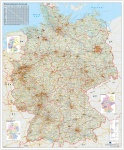 Straßen- u. Verkehrswegekarte Deutschland