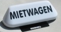 Universal MIETWAGEN-Dachzeichen