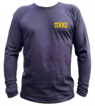 Taxi T-Shirt Langarm - schwarz
