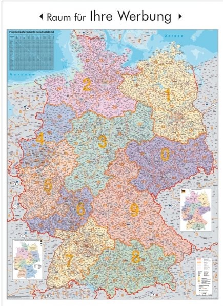Postleitzahlenkarte Deutschland